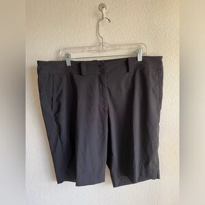 Nike golf women’s Charcoal Flat Front Shorts 16